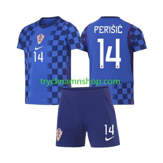 Kroatien Ivan Perisic 14 VM 2026 Tröja 2:a Matchställ Barn Kortärmad