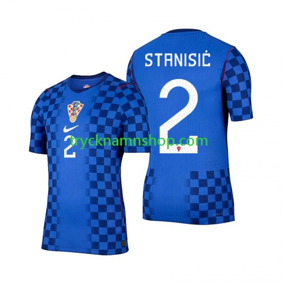 Kroatien Josip Stanisic 2 VM 2026 Tröja 2:a Matchställ Män Kortärmad