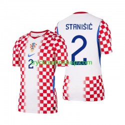 Kroatien Josip Stanisic 2 VM 2026 Tröja 1:a Matchställ Män Kortärmad
