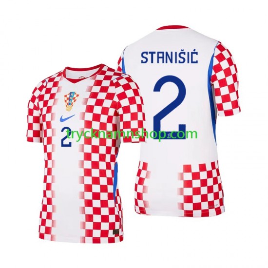 Kroatien Josip Stanisic 2 VM 2026 Tröja 1:a Matchställ Män Kortärmad