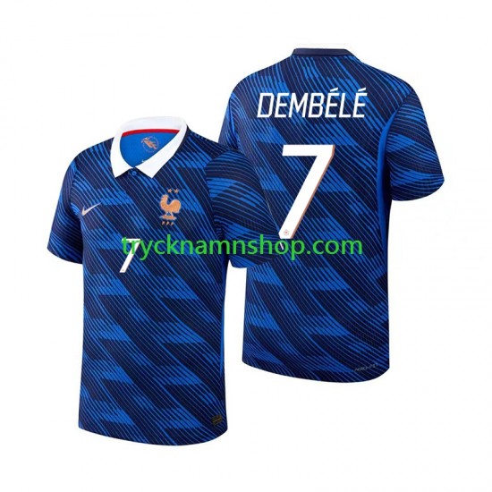 Frankrike Ousmane Dembele 7 VM 2026 Tröja 1:a Matchställ Män Kortärmad