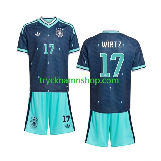 Tyskland Florian Wirtz 17 VM 2026 Tröja 2:a Matchställ Barn Kortärmad