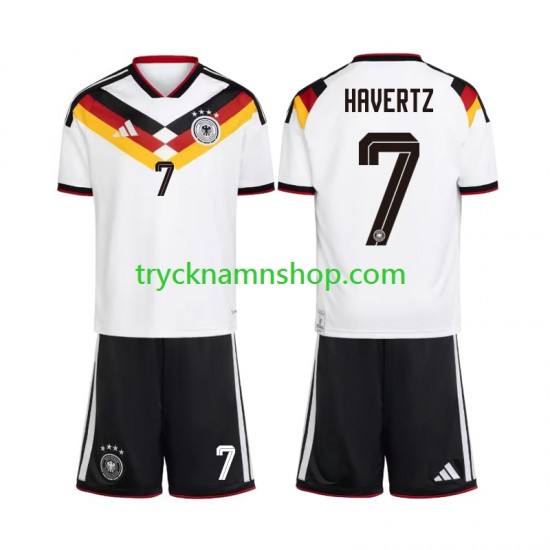 Tyskland Kai Havertz 7 VM 2026 Tröja 1:a Matchställ Barn Kortärmad