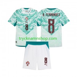 Portugal Bruno Fernandes 8 2026 2027 Tröja 2:a Matchställ Barn Kortärmad