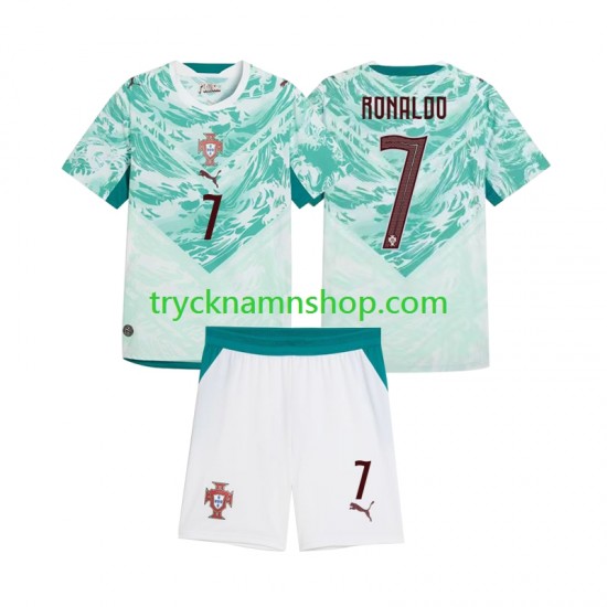 Portugal Cristiano Ronaldo 7 2026 2027 Tröja 2:a Matchställ Barn Kortärmad