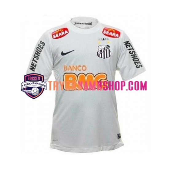 Santos Neymar JR 11 2011-2012 Tröja Retro 1:a Matchställ Män Kortärmad