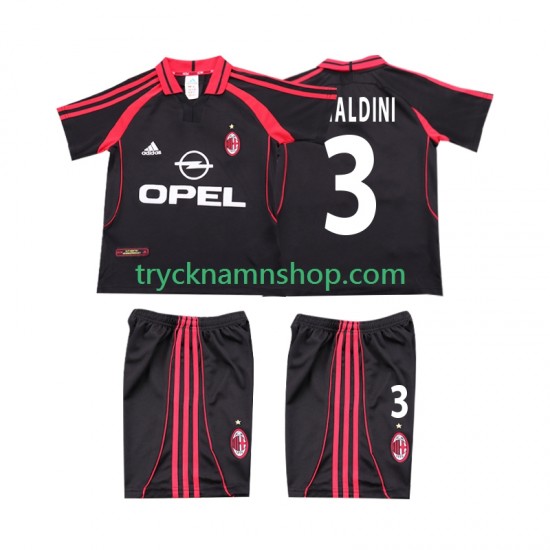 AC Milan MALDINI 3 2000 2001 Tröja Retro 3:e Matchställ Barn Kortärmad