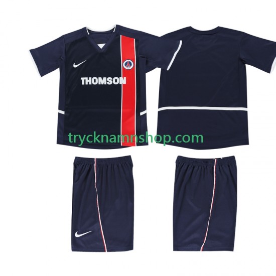 AC Milan 2002 2003 Tröja Retro 1:a Matchställ Barn Kortärmad