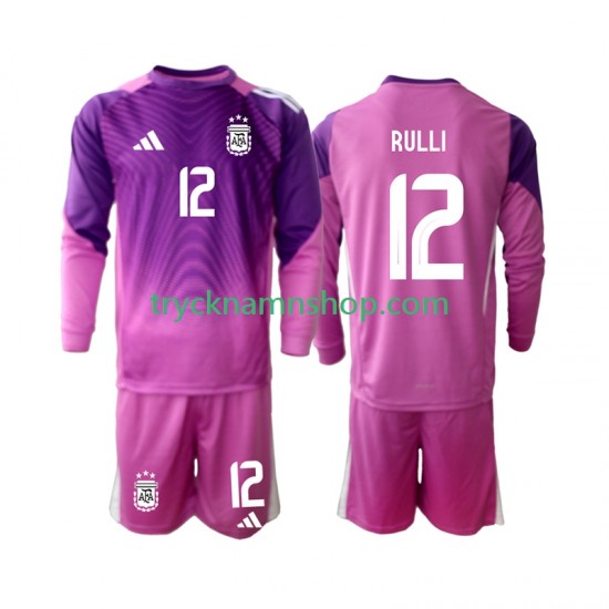 Argentina Målvakt Geronimo Rulli 12 2025 Tröja 1:a Matchställ Barn Långärmad