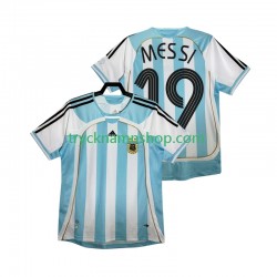 Argentina MESSI 19 2006 Tröja Retro 1:a Matchställ Män Kortärmad