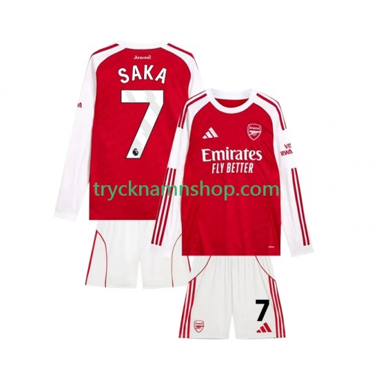 Arsenal Bukayo Saka 7 2025-2026 Tröja 1:a Matchställ Barn Långärmad