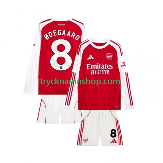 Arsenal Martin Odegaard 8 2025-2026 Tröja 1:a Matchställ Barn Långärmad