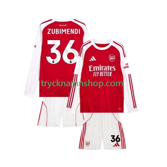 Arsenal Martin Zubimendi 36 2025-2026 Tröja 1:a Matchställ Barn Kortärmad