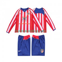 Atlético Madrid 2004 2005 Tröja Retro 1:a Matchställ Barn Långärmad