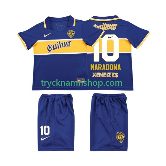 CA Boca Juniors MARADONA 10 1996 1997 Tröja Retro 1:a Matchställ Barn Kortärmad