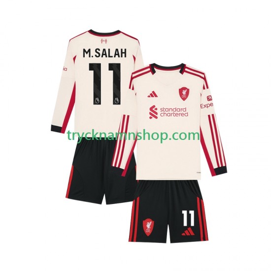 Liverpool Mohamed Salah 11 2025-2026 Tröja 2:a Matchställ Barn Långärmad