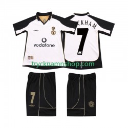 Manchester United BECKHAM 7 Anniversary Football Shirt 2001 2002 2:a Matchställ Barn Kortärmad