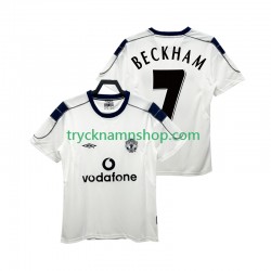 Manchester United BECKHAM 7 2000 2001 Tröja Retro 2:a Matchställ Män Kortärmad