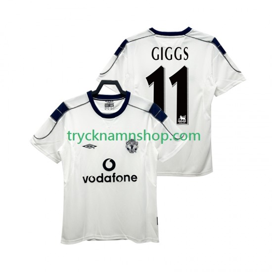 Manchester United GIGGS 11 2000 2001 Tröja Retro 2:a Matchställ Män Kortärmad
