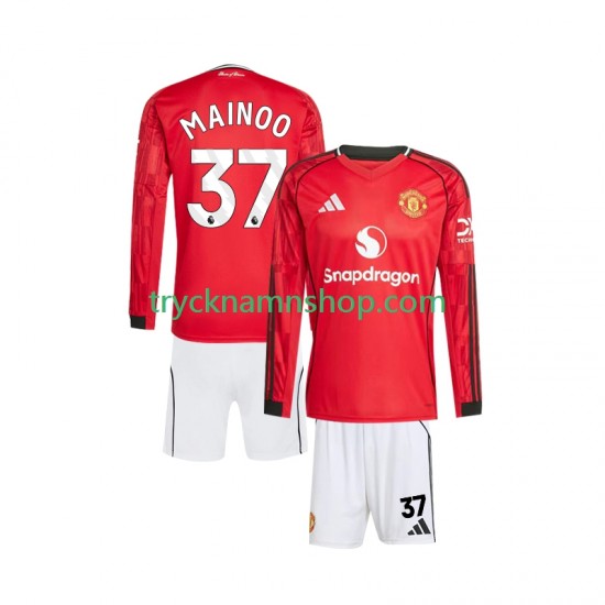 Manchester United Kobbie Mainoo 37 2025-2026 Tröja 1:a Matchställ Barn Långärmad