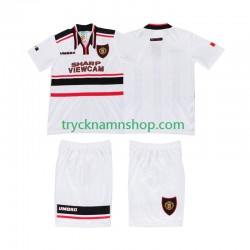 Manchester United 1998 Tröja Retro 2:a Matchställ Barn Kortärmad