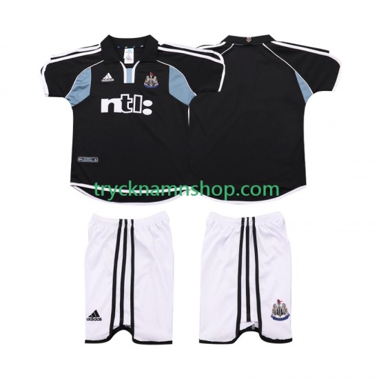 Newcastle United 2000 2001 Tröja Retro 2:a Matchställ Barn Kortärmad