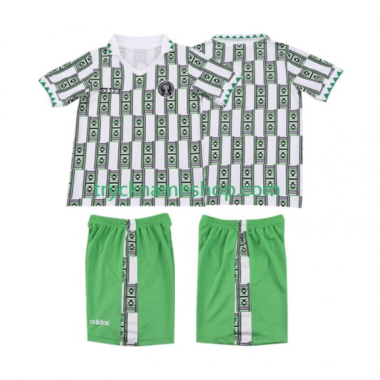 Nigeria 1994 Tröja Retro 2:a Matchställ Barn Kortärmad