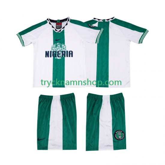 Nigeria 1996 Tröja Retro 2:a Matchställ Barn Kortärmad