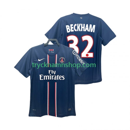 Paris Saint-Germain BECKHAM 32 2012 2013 Tröja Retro 1:a Matchställ Män Kortärmad