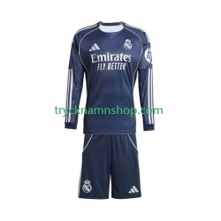 Real Madrid 2025-2026 Tröja 2:a Matchställ Barn Långärmad