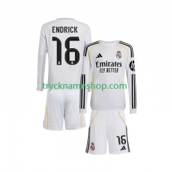Real Madrid Endrick 16 2025-2026 Tröja 1:a Matchställ Barn Långärmad