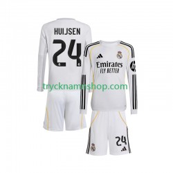 Real Madrid Huijsen 24 2025-2026 Tröja 1:a Matchställ Barn Långärmad