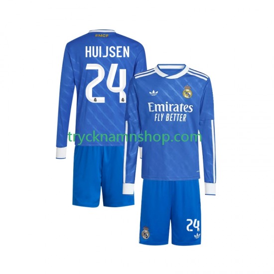 Real Madrid Huijsen 24 2025-2026 Tröja 3:e Matchställ Barn Långärmad
