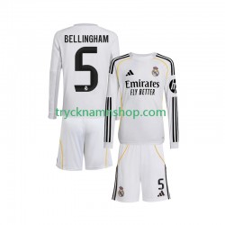 Real Madrid Jude Bellingham 5 2025-2026 Tröja 1:a Matchställ Barn Långärmad