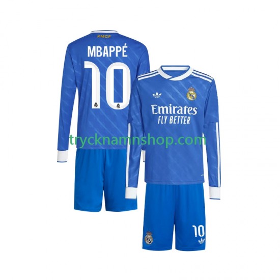 Real Madrid Kylian Mbappe 10 2025-2026 Tröja 3:e Matchställ Barn Långärmad