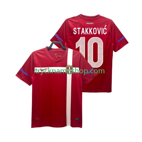 Serbien STAKKOVIC 10 2010 Tröja Retro 1:a Matchställ Män Kortärmad