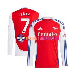 Arsenal Bukayo Saka 7 2024-2025 Tröja Röd 1:a Matchställ Män Långärmad