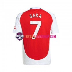 Arsenal Bukayo Saka 7 2024-2025 Tröja Röd 1:a Matchställ Män Kortärmad