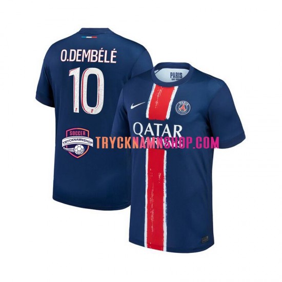 Paris Saint-Germain Ousmane Dembele 10 2024-2025 Tröja 1:a Matchställ Män Kortärmad