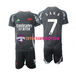 Arsenal Saka 7 2024-2025 Tröja 2:a Matchställ Barn Kortärmad