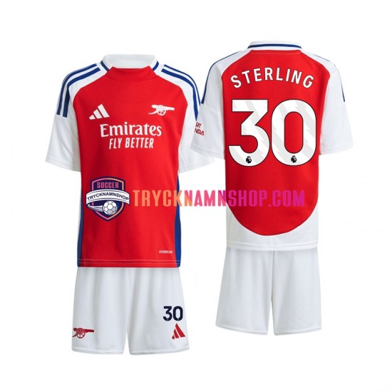 Arsenal Sterling 30 2024-2025 Tröja 1:a Matchställ Barn Kortärmad