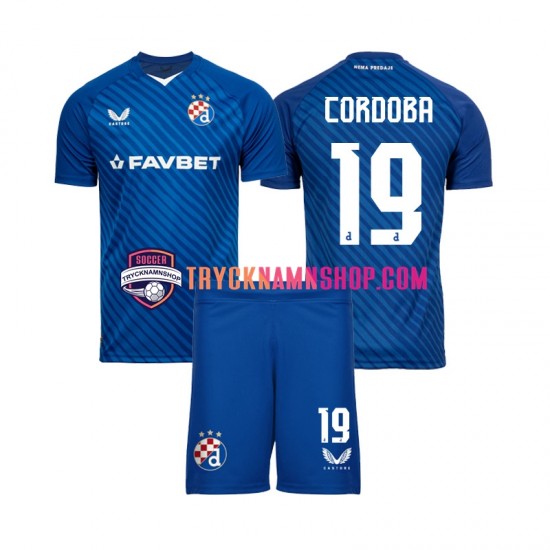 Dinamo Zagreb Juan Cordoba 19 2024-2025 Tröja 1:a Matchställ Barn Kortärmad