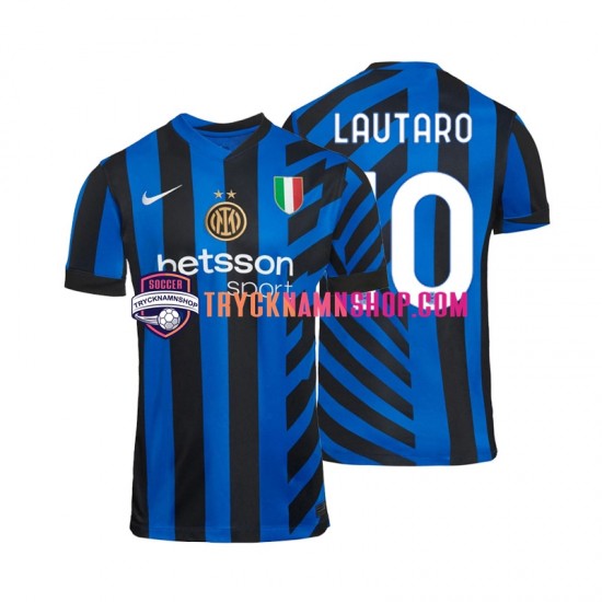 Inter Milan Lautaro 10 2024-2025 Tröja 1:a Matchställ Män Kortärmad