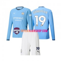 Manchester City Gundogan 19 2024-2025 Tröja 1:a Matchställ Barn Långärmad