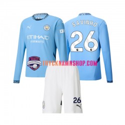 Manchester City Savinho 26 2024-2025 Tröja 1:a Matchställ Barn Långärmad
