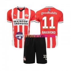 PSV Eindhoven Johan Bakayoko 11 2024-2025 Tröja 1:a Matchställ Barn Kortärmad