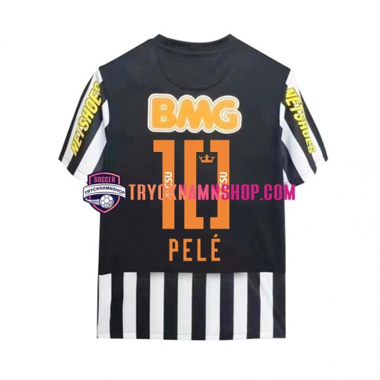 Santos PELE 10 2011-2012 Tröja Retro 2:a Matchställ Män Kortärmad