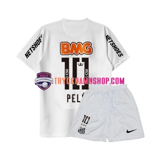 Santos PELE 10 2011-2012 Tröja Retro 1:a Matchställ Barn Kortärmad