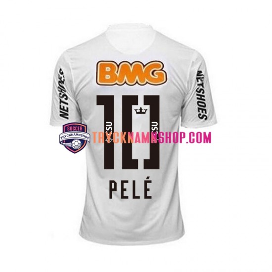 Santos PELE 10 2011-2012 Tröja Retro 1:a Matchställ Män Kortärmad