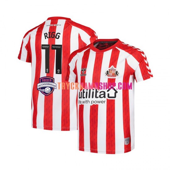 Sunderland Chris Rigg 11 2024-2025 Tröja 1:a Matchställ Män Kortärmad